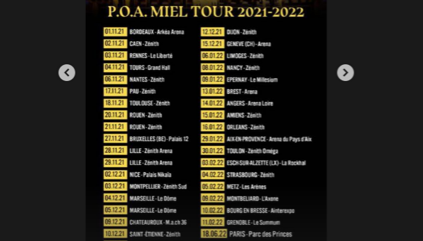 Dates et lieux