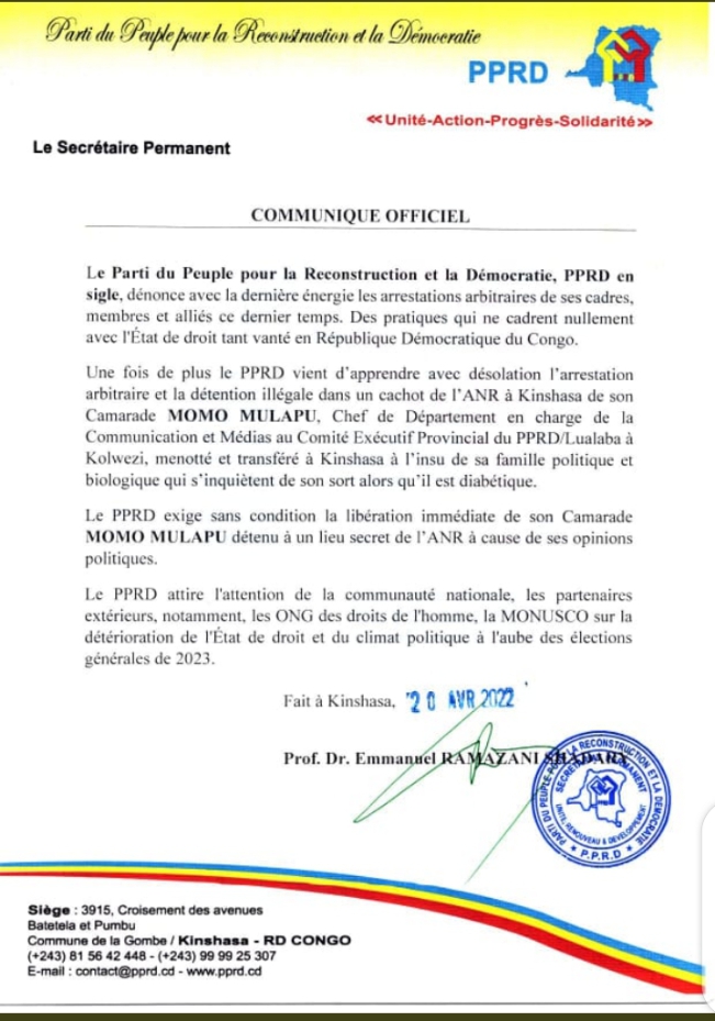 communiqué