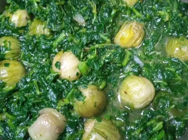 Légume vert/ photo Facebook de sekele ya makusa 