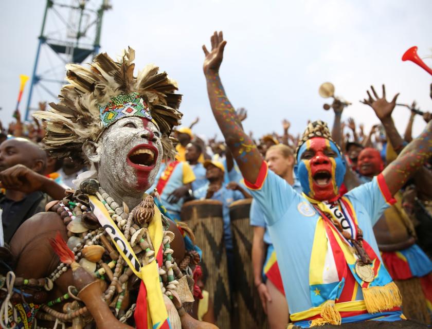 Supporters des Léopards au CHAN 2015