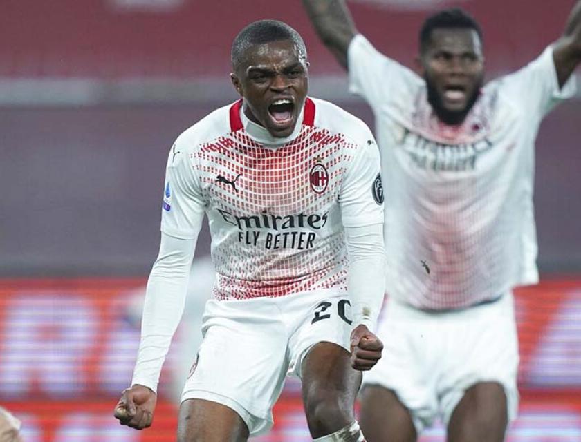 Célébration de but de Pierre Kalulu face à Genoa 