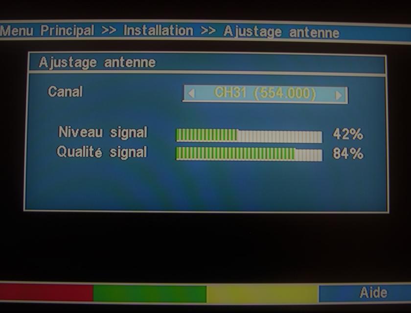 Programmation d'une chaîne de télé TNT