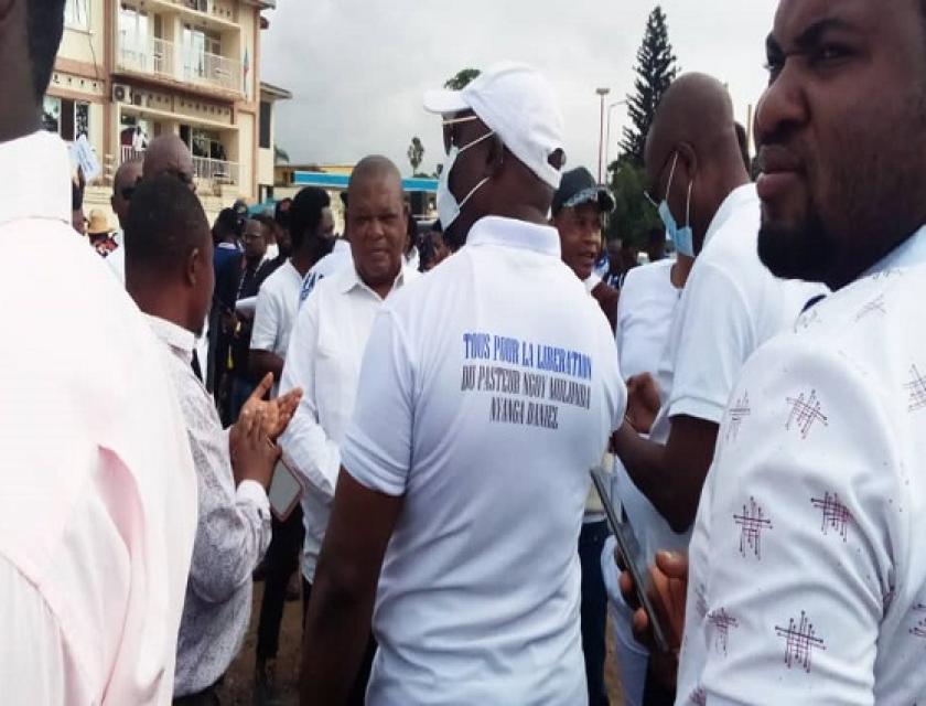 Marche pour Daniel Ngoy Mulunda à Lubumbashi. 