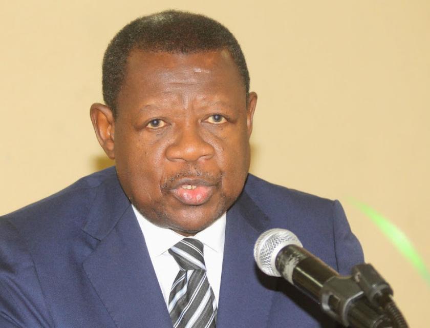 Le président du regroupement politique Convention des congolais unis (CCU), Lambert Mende Omalanga 