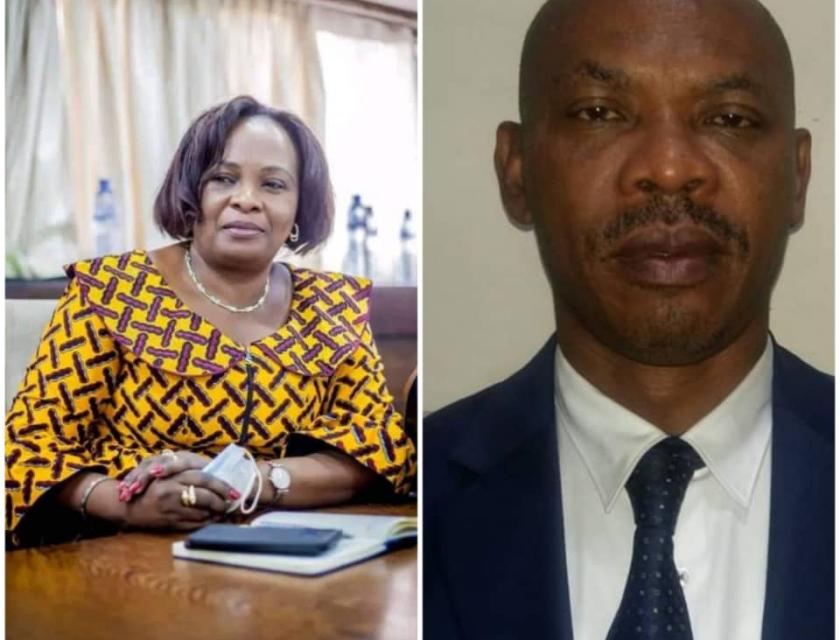 Sylvie Elenge et José Adolphe Voto, nommés respectivement Directrice Générale et Directeur Général Adjoint de la Radiotélévision nationale congolaise (RTNC). 