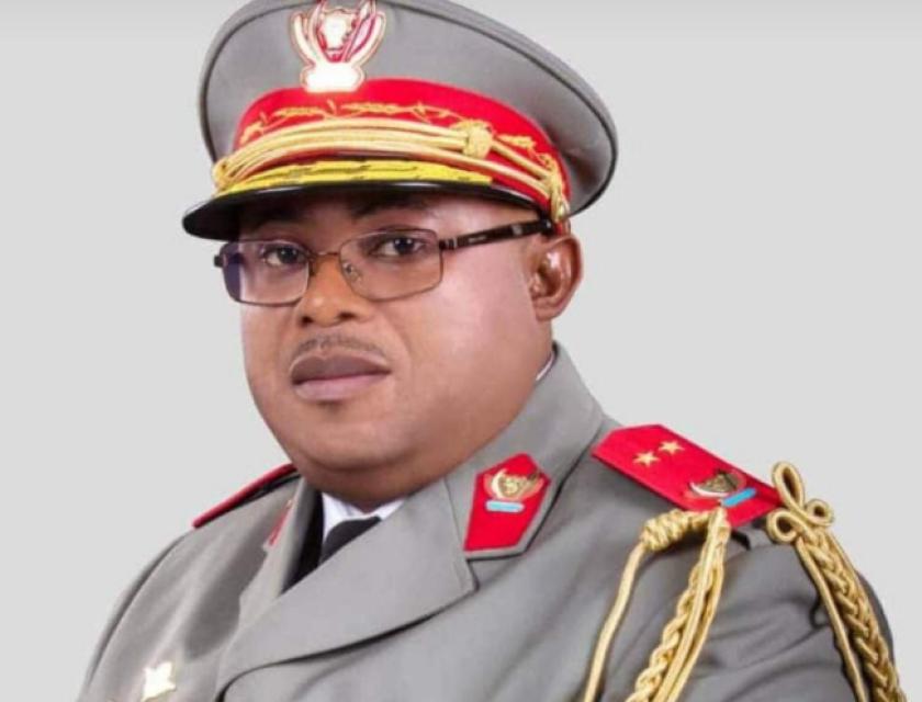 Le général-major Jean-Luc Ijila Yav, ancien commandant de la base logistique centrale (FARDC) 
