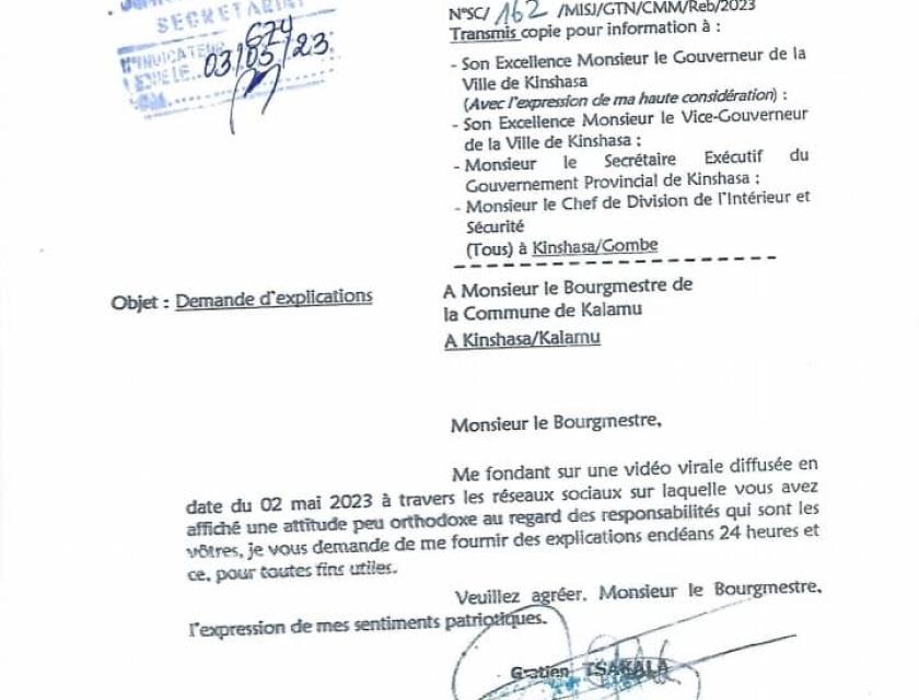 Communiqué officiel 