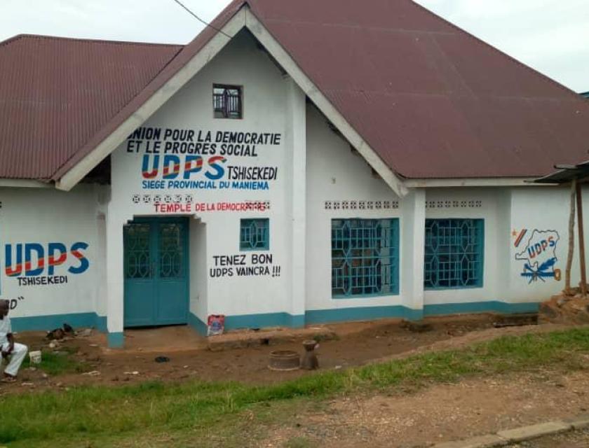 Siège social de l'l'UDPS maniema. 