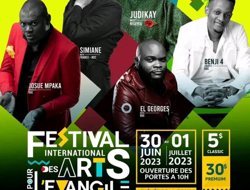 Affiche de Ewaggellion Festivale avec les artistes invités au festival 