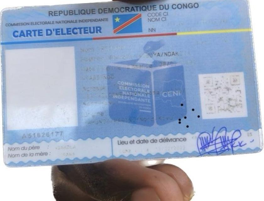 Carte d'électeur détérioré 