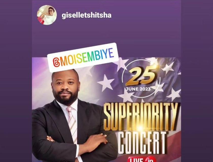 Affiche d'annonce du concert 