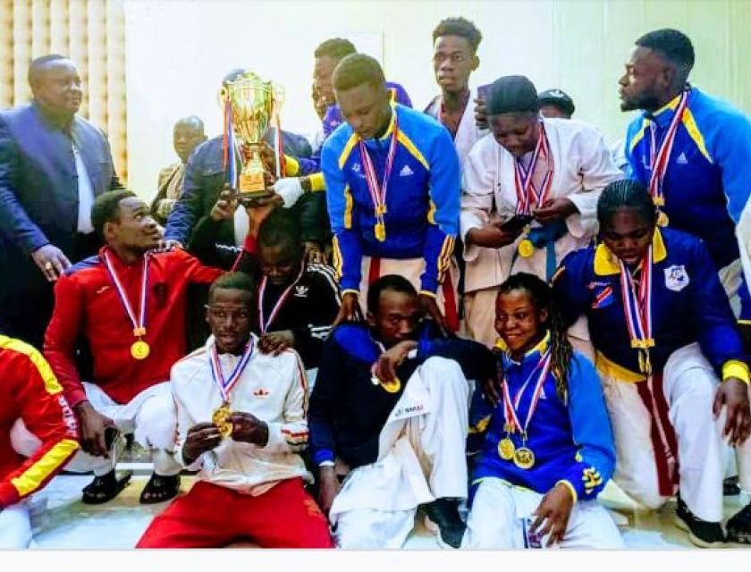 Photo prise lors de la 26e édition du Championnat national de Karaté du Congo en 2022