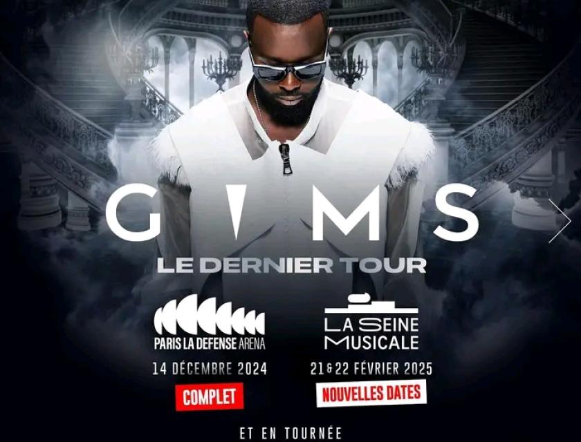 L'affiche de la tournée de Gim's 