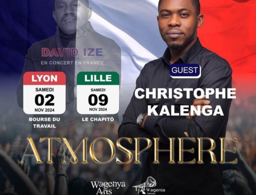 Affiche des concerts de David Ize avec le guest spécial Christophe Kalenga 1er 