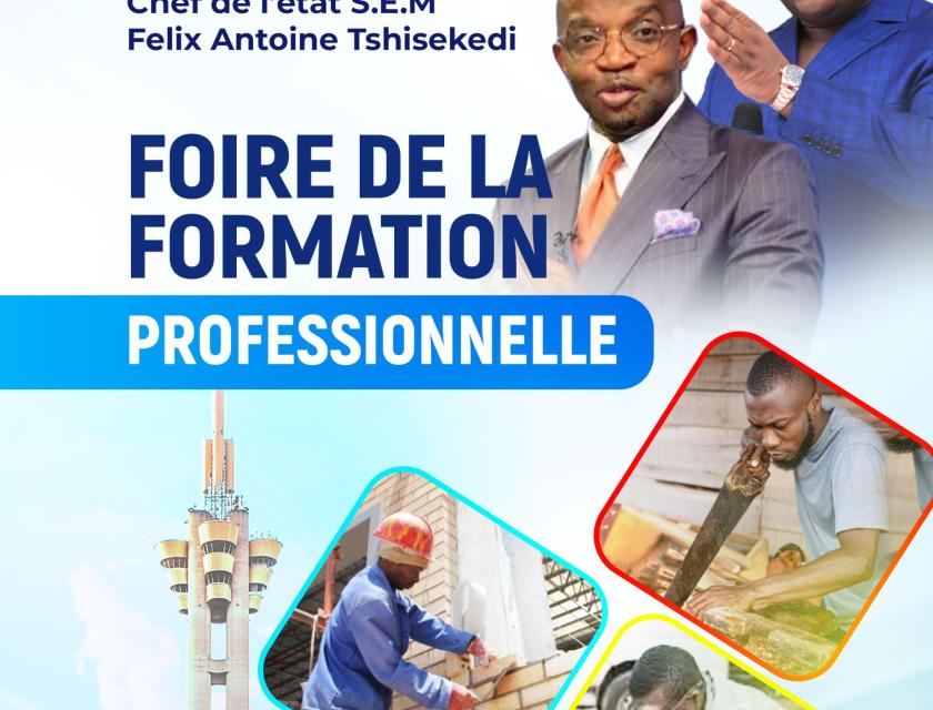 Kinshasa accueille la Première Édition de la Foire de la Formation Professionnelle en Octobre 2024