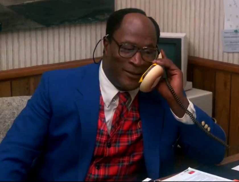 John Amos, interprétant Cleo McDowell dans "Un prince à New York"