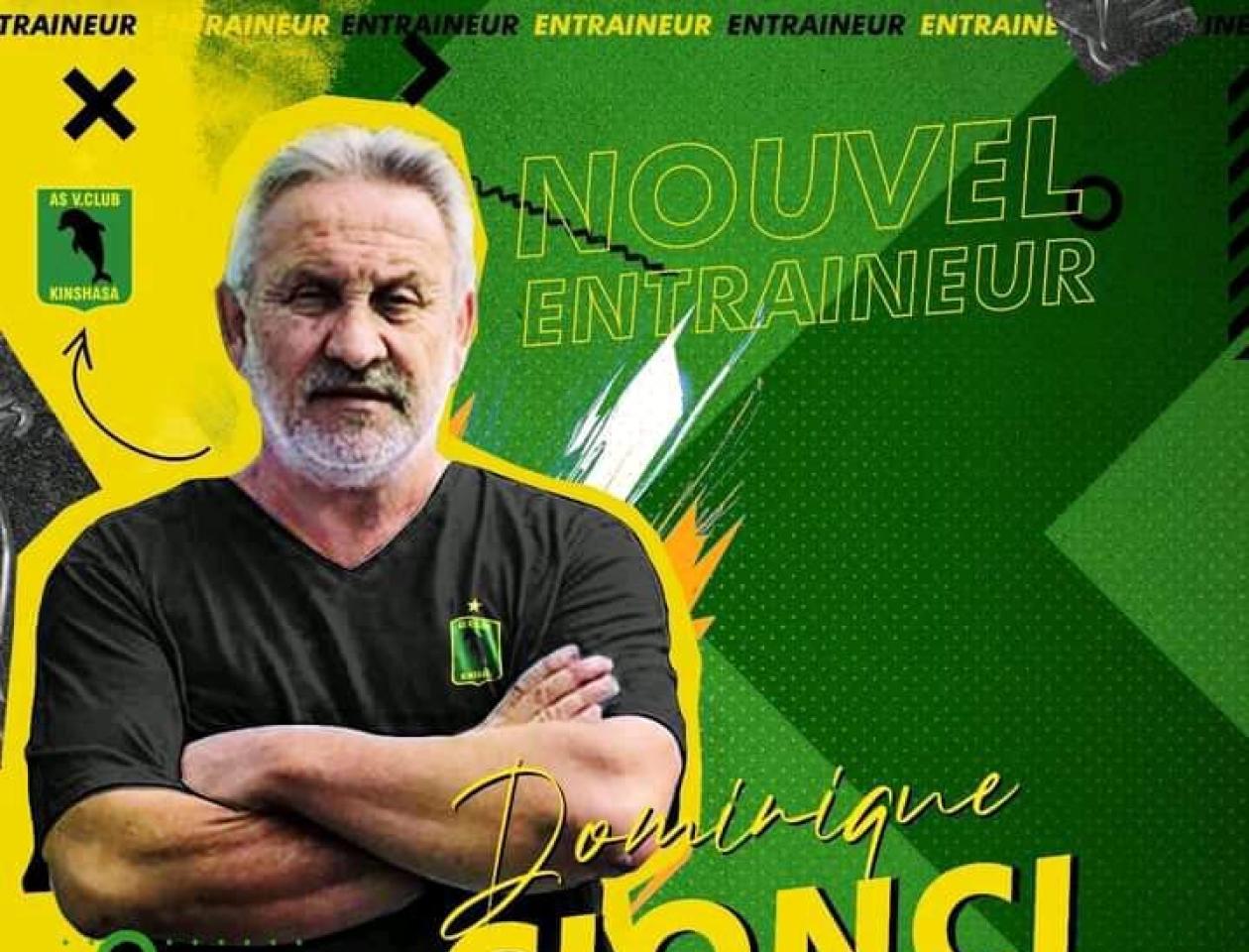 Mercato: Dominique Cionci remplace Florent Ibenge à V.club
