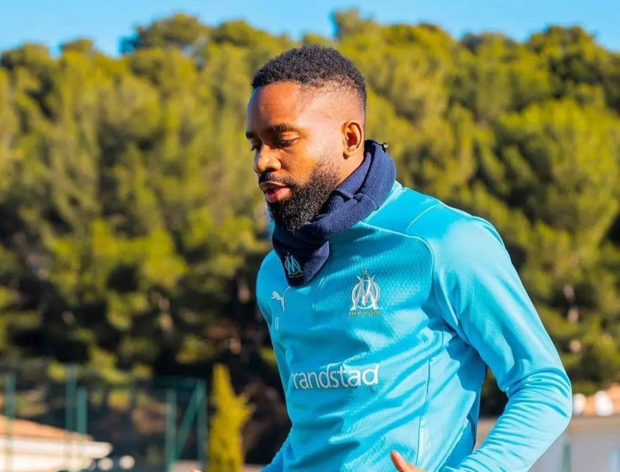 Cédric Bakambu lors de son premier entrainement à l'OM