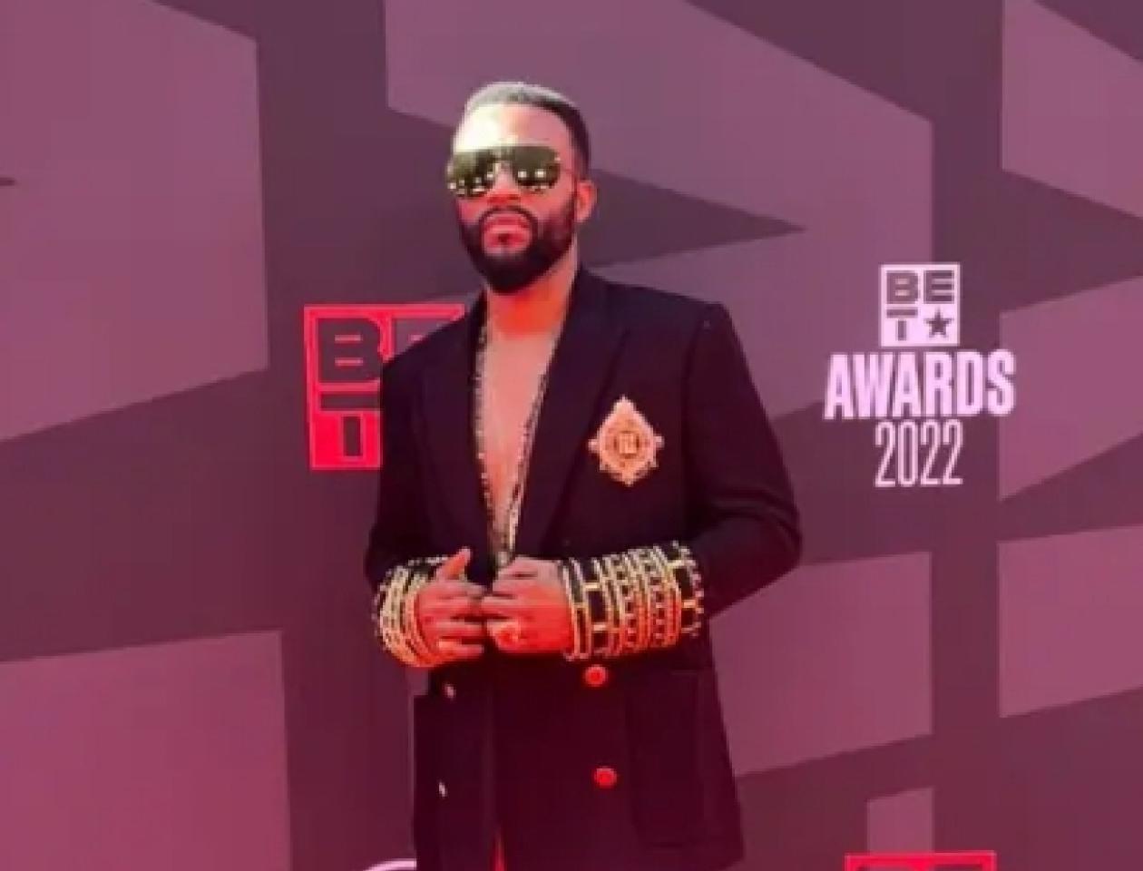 Fally Ipupa dans la soirée des BET Awards aux Etats-Unis, dimanche 26 juin 2022.