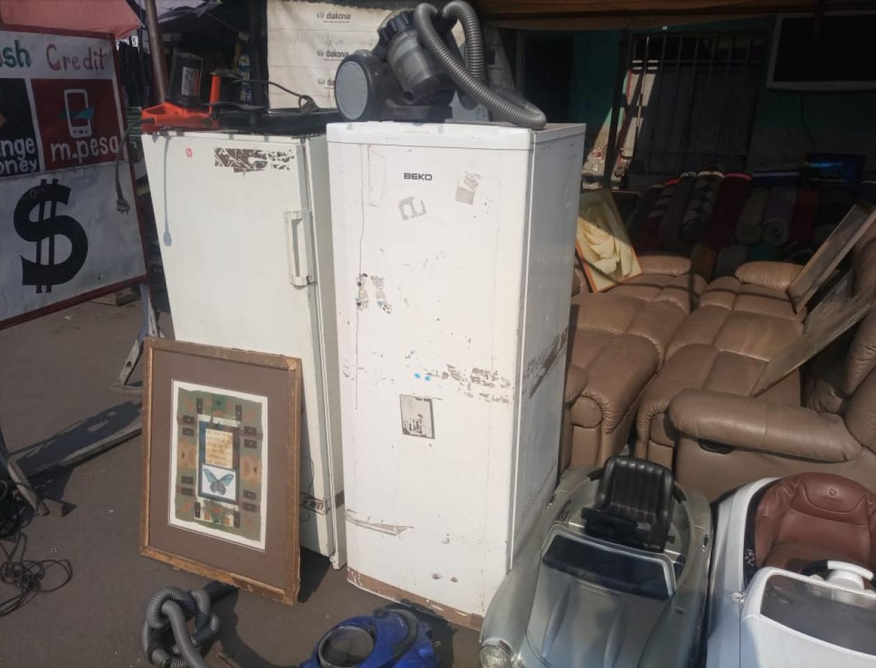 Un point de vente de « bilokos » dans la commune de N'djili. Photo Lemag/ Michée Lutete