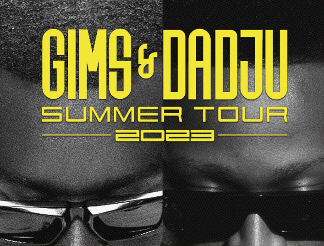 Affiche annonçant la tournée commune de Dadju et Gim's. 