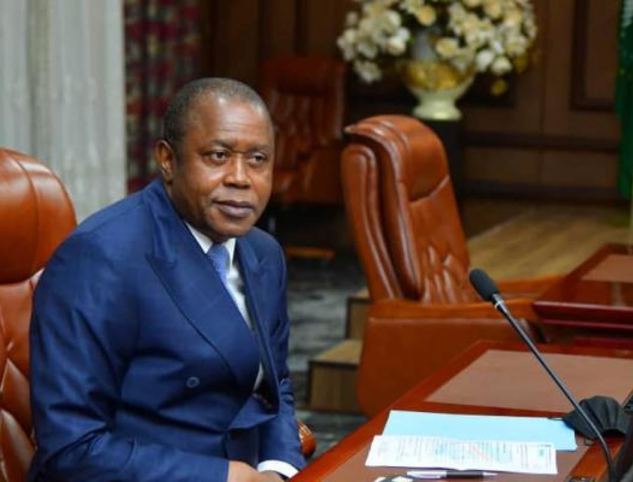 Denis Kadima, patron de la Ceni, le 10 mars 2023 à Kinshasa