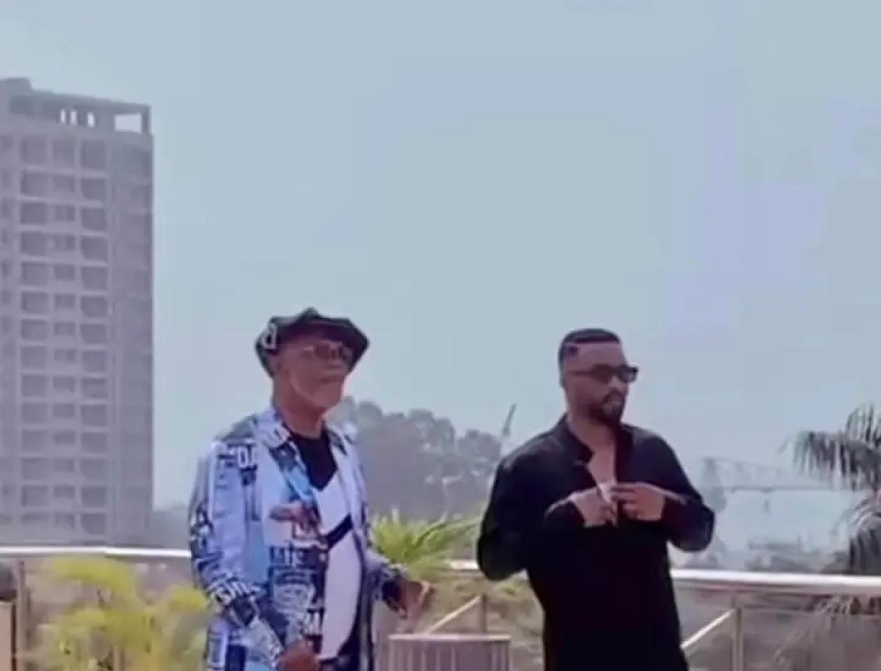 Fally Ipupa et Bozi Boziana en tournage 
