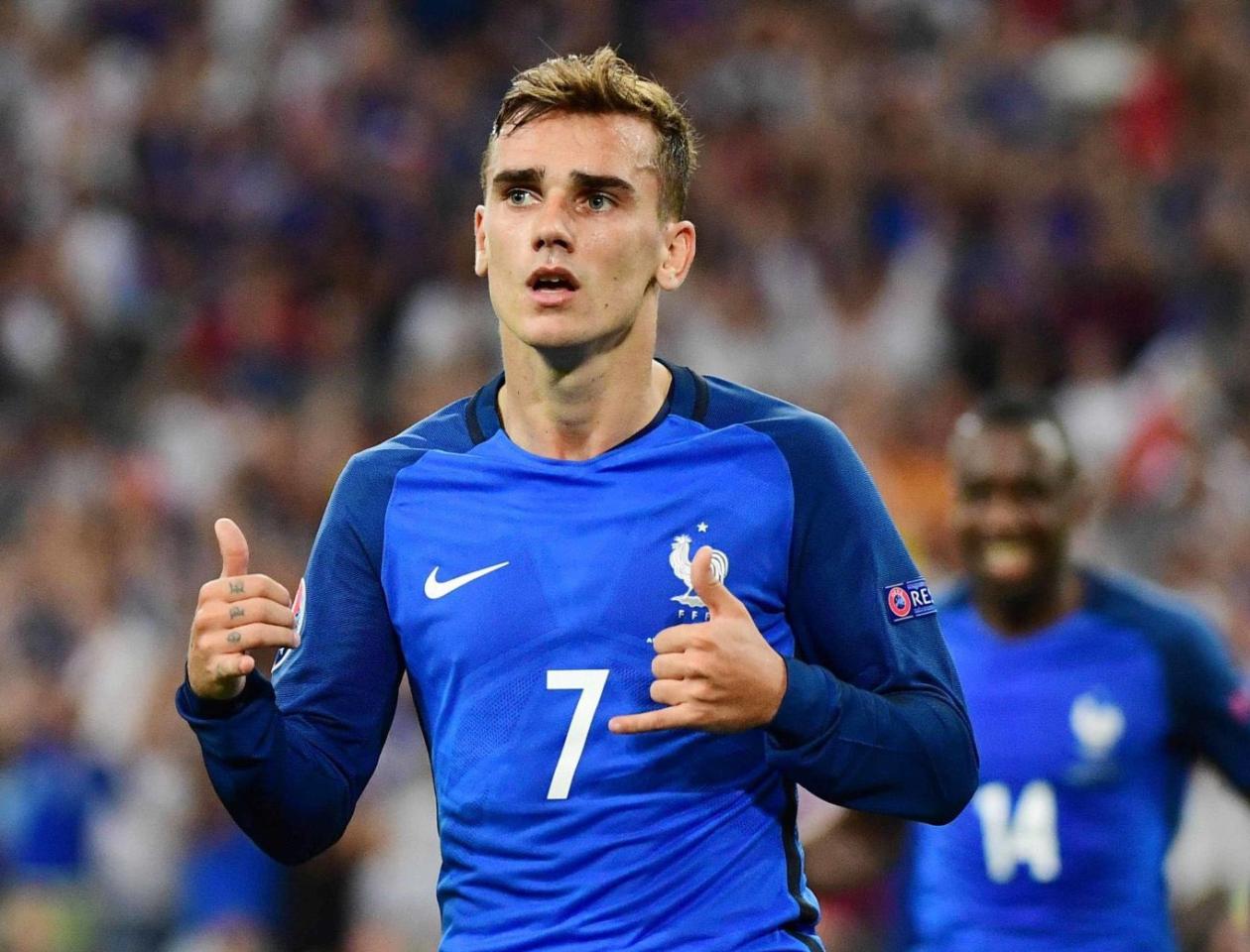Antoine Griezmann sous le maillot de l'équipe de France