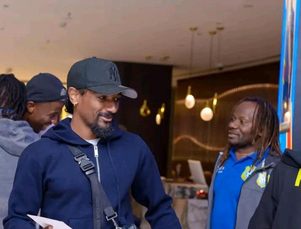 L'arrivé de Samuel Moutoussamy à Kinshasa lors du rassemblement de Léopards 