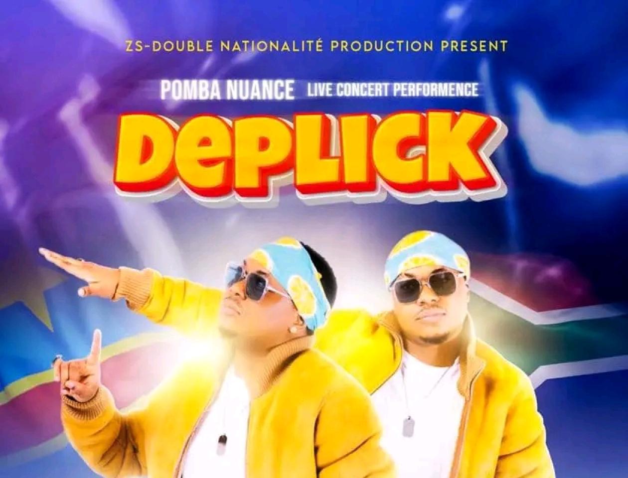 Affiche du concert de Deplick, à Johannesburg, en Afrique du Sud 
